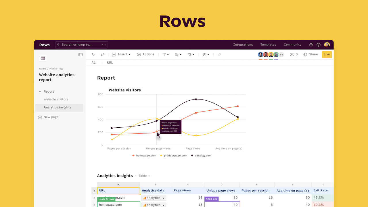 Rows が 800 万ユーロを調達し、Excel と Sheets に対抗